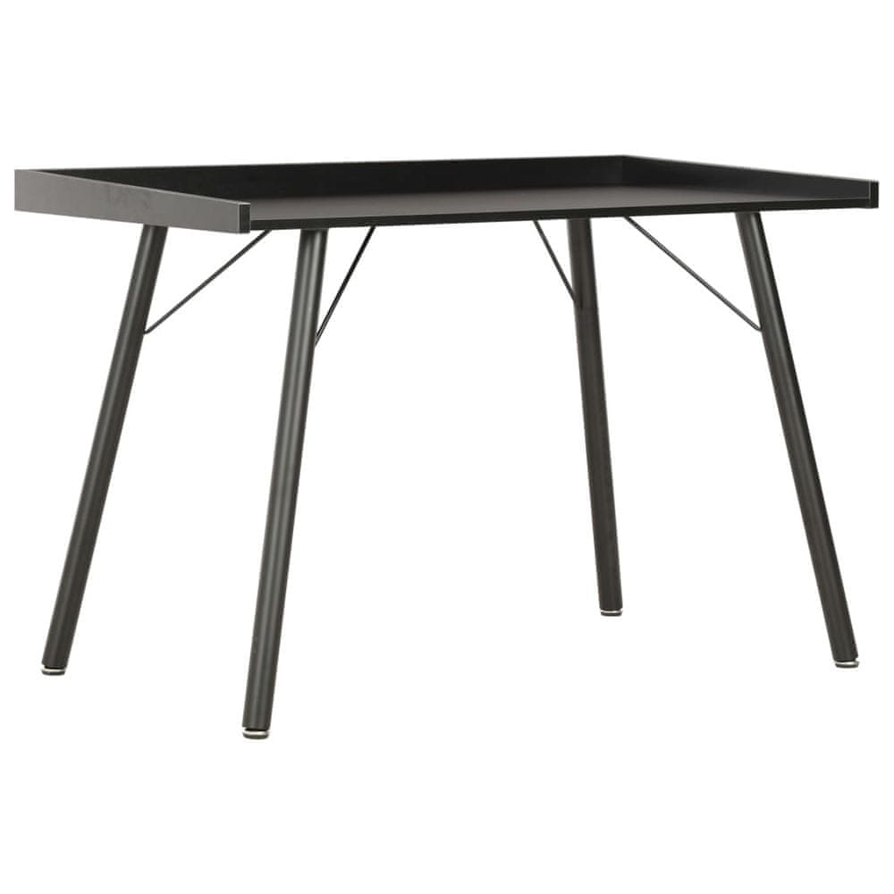 Vidaxl Stôl čierny 90x50x79 cm